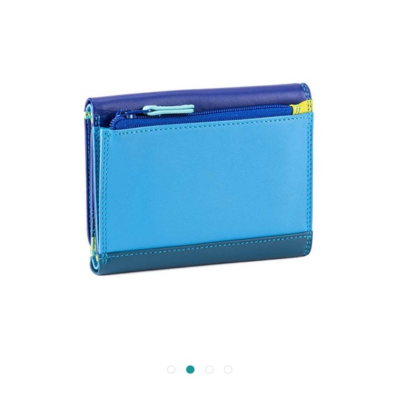 MYWALIT Medium Tri-fold Leather Wallet Seascape Card Holder Organizer - Picture 2 of 15